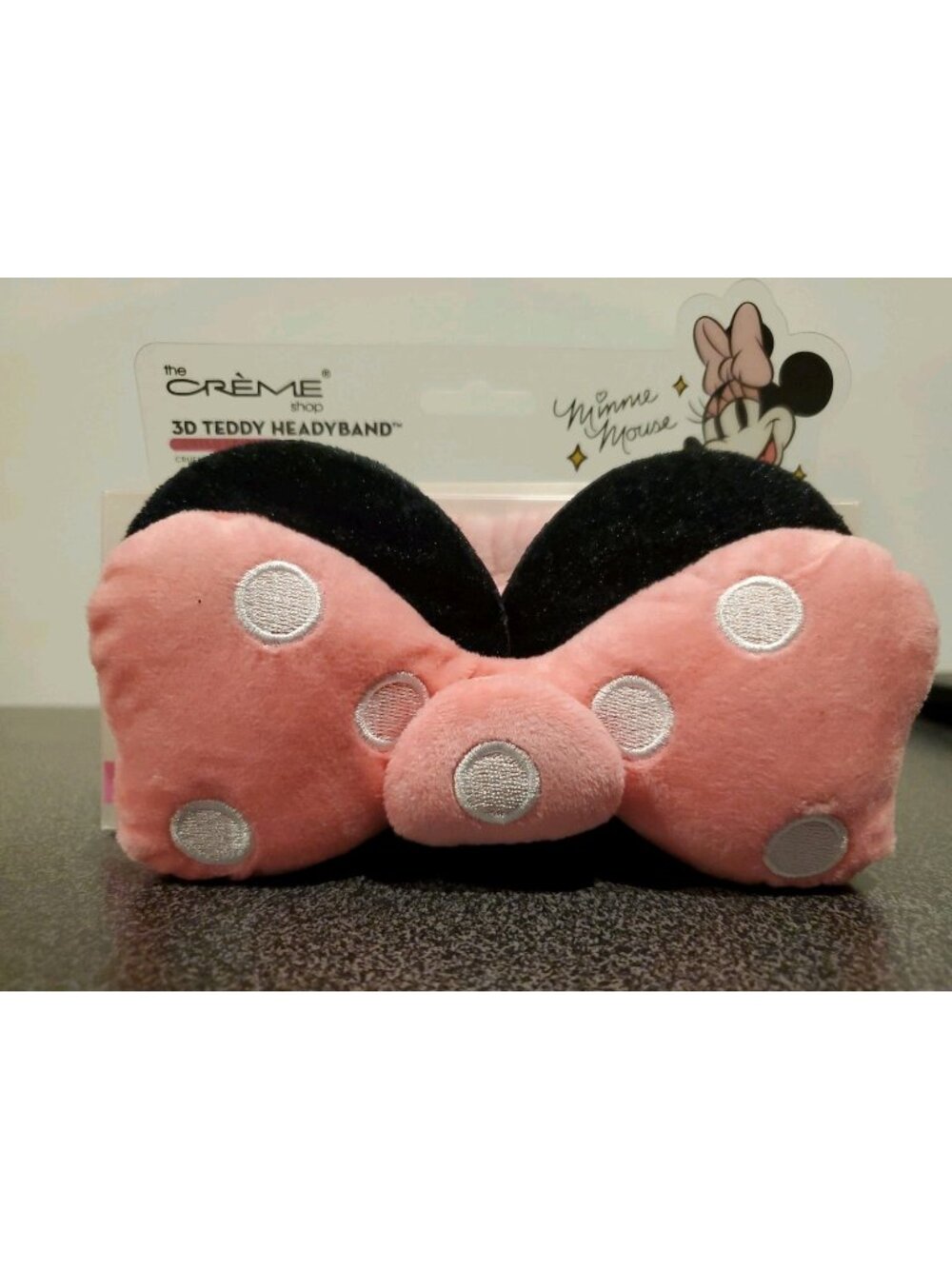 The Crème Shop x Disney Minnie Mouse 3D Teddy Spa Headband Limited Edition NIB